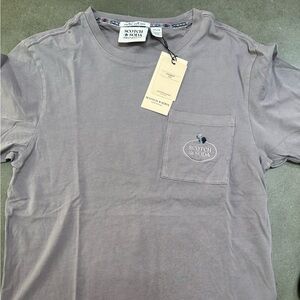 Scotch & Soda Gray Short Sleeve Tee